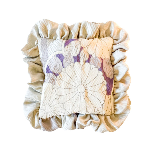 Duftkissen Seide Silber Lila - sleepyphoenix
